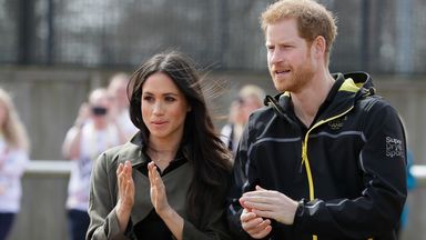 Harry and Meghan watch competitors train ahead of the Invictus games in 2018